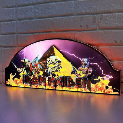 Iron Maiden Pinball Topper, LED Pinball Topper with Dimming Function and USB powered, Design for Stern Iron Maiden Pinball FYLZGO Signs