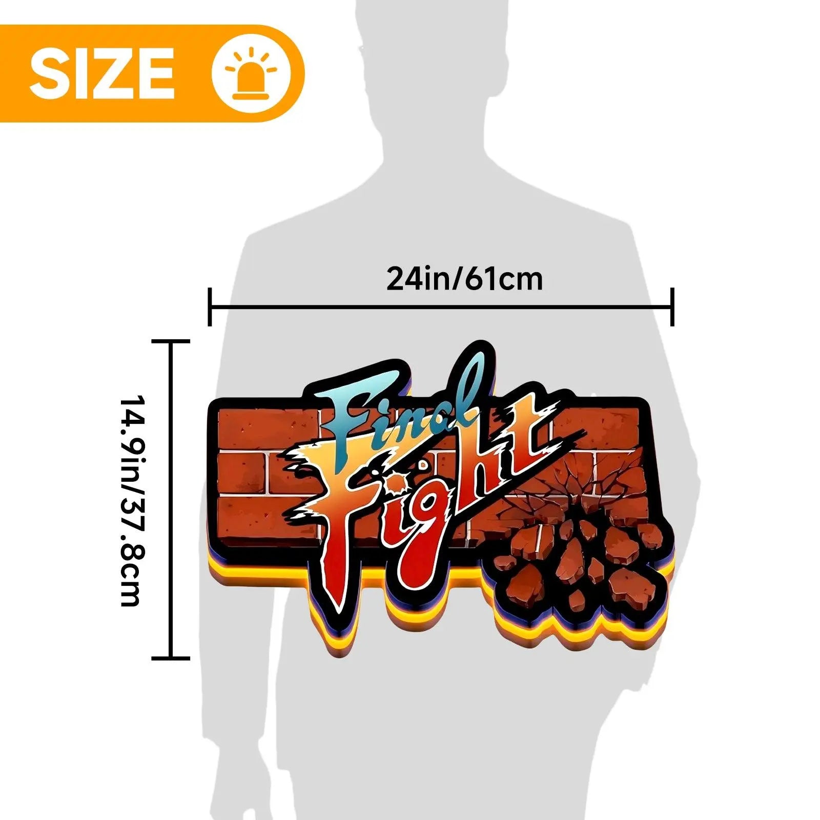 Final Fight 3D Printed LED Lightbox FYLZGO Signs