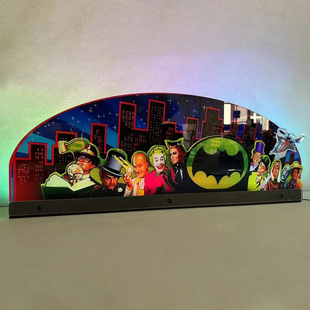 Topper Batman 66 Pinball topper 3D Acrylic LED Topper, for Pinball Machine, Pinball Topper FYLZGO Signs