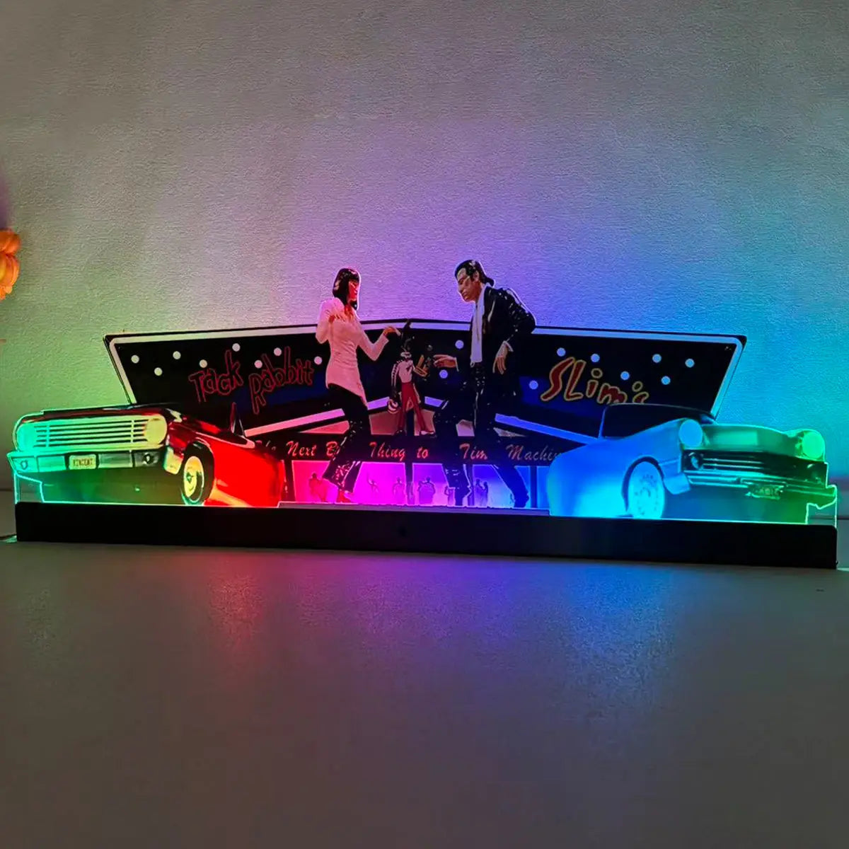 Pulp Fiction Pinball topper 3D Acrylic LED Topper, for CGC Pinball Machine, Pinball Topper FYLZGO Signs