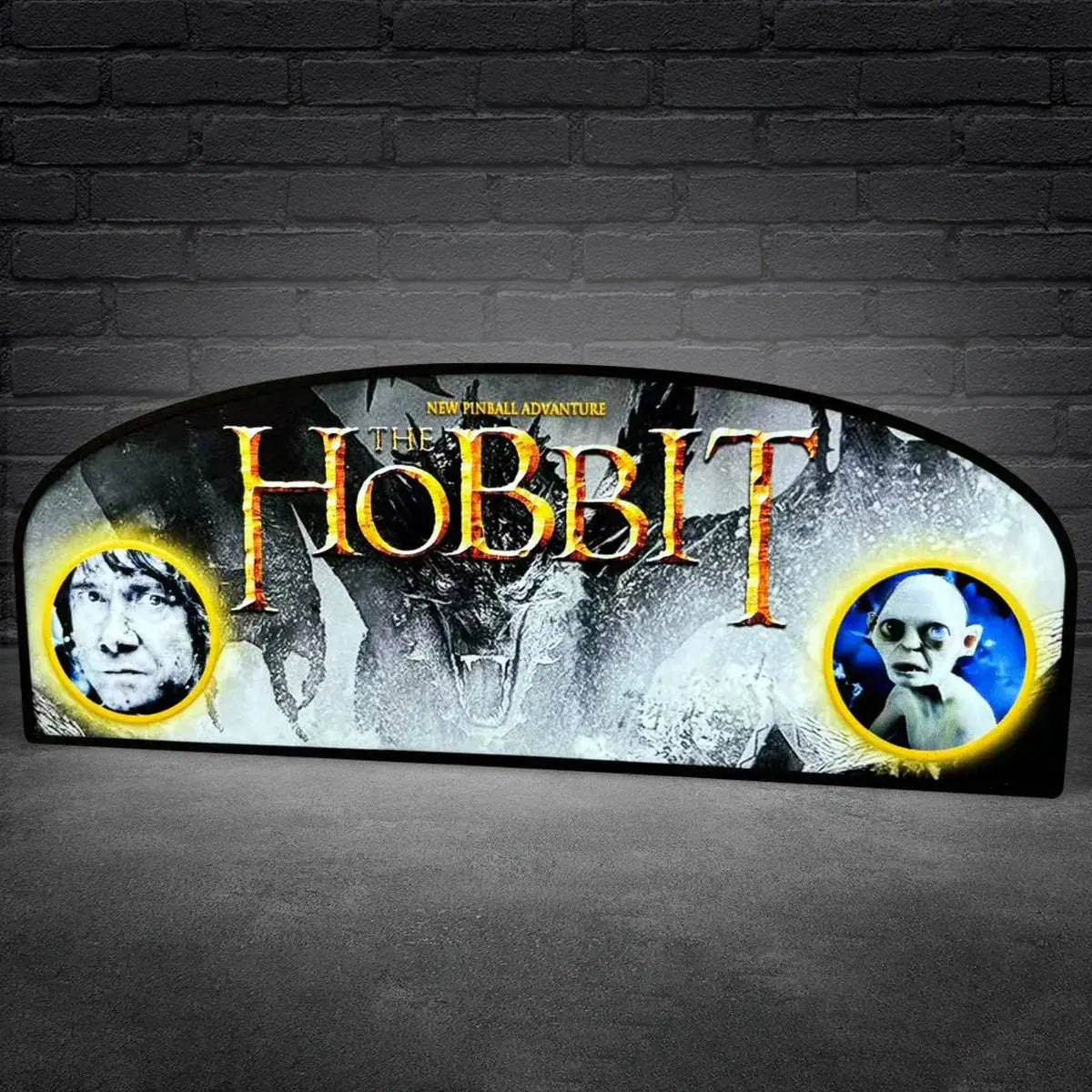 The Hobbit Pinball Topper LED Lightbox for Jersey Jack Pinball Machine, 3D Printed Lightbox Rock Your Game FYLZGO Signs