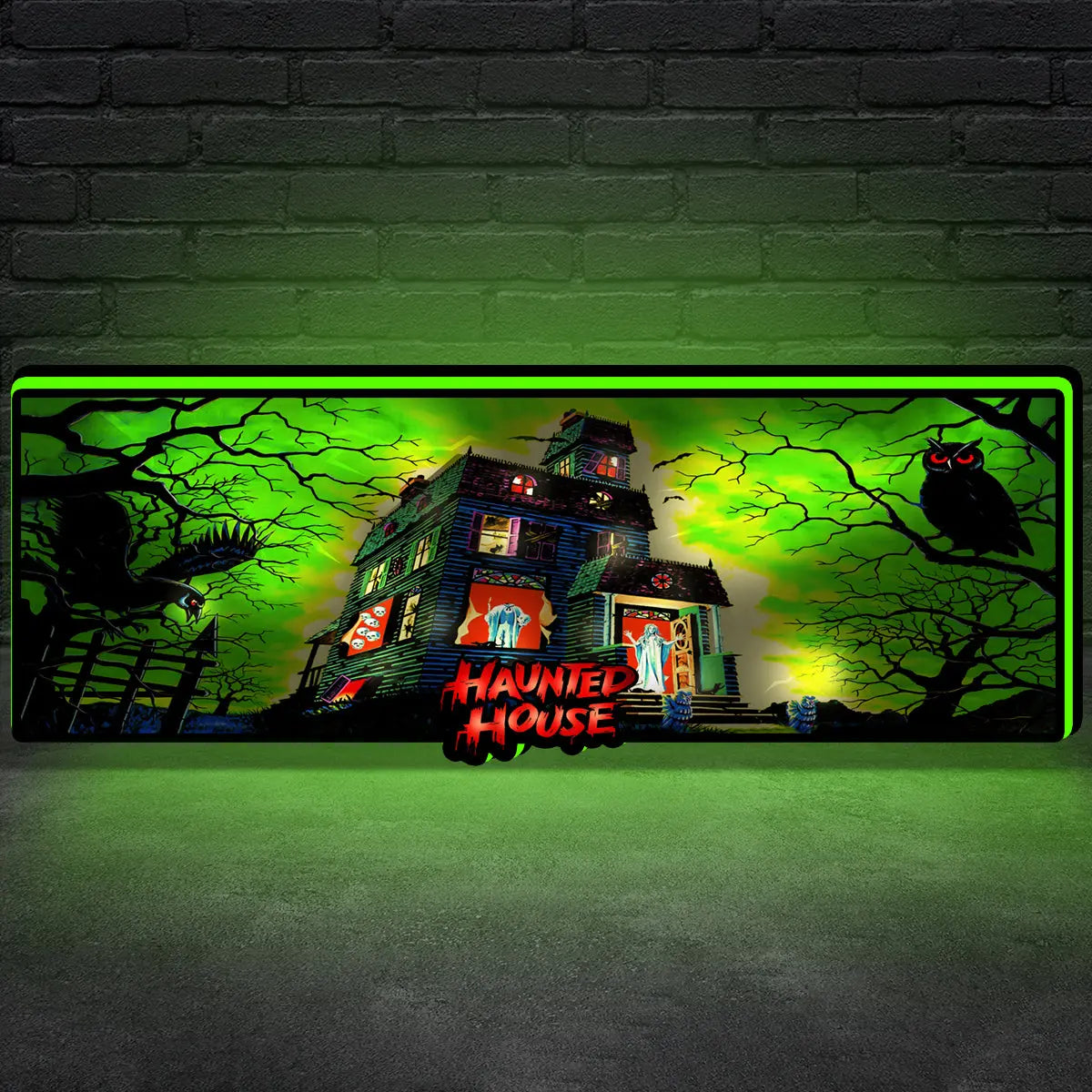 Haunted House Pinball Topper 3D Printed Lightbox, Arcade Pinball Machine Accessory for Pinball Arcade Machine Fans, USB Dimmeable FYLZGO Signs