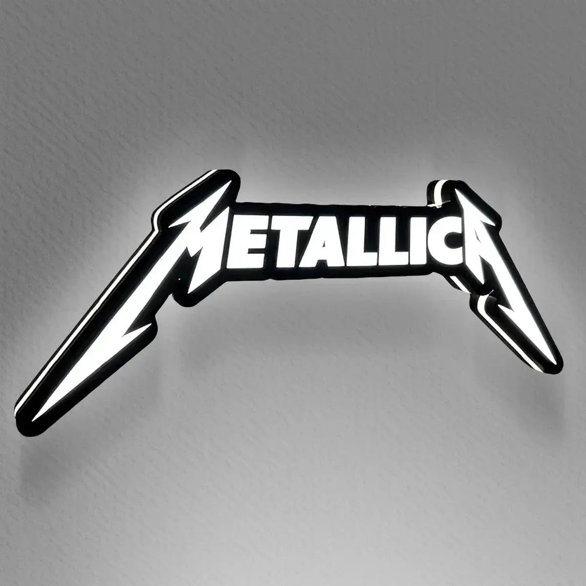 Metallica 3D Printed LED Lamp  Illuminate 3D Lightbox Your Space Dimmable & Powered by USB FYLZGO Signs