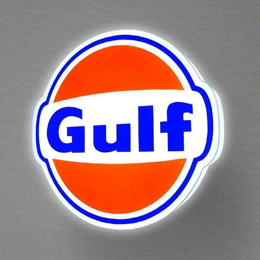 Custom Business Sign Gulf Gas Logo 3D Lightbox FYLZGO Signs