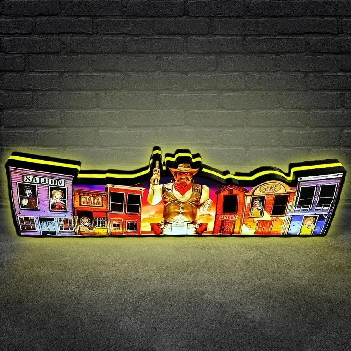 Cactus Canyon Special Edition Topper, Video Game Machine LED Lightbox , Pinball Arcade Decor, Special Edition Plus Topper for CGC Pinball Machine FYLZGO Signs