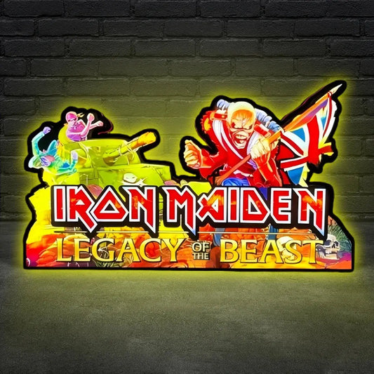 Iron Maiden Pinball Topper Lightbox LED Lightbox Unleash the Power FYLZGO Signs