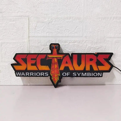 Sectaurs Warriors of Symbion Logo LED Sign,3D Printed Lightbox, USB Powered & Full Dimmable FYLZGO Signs