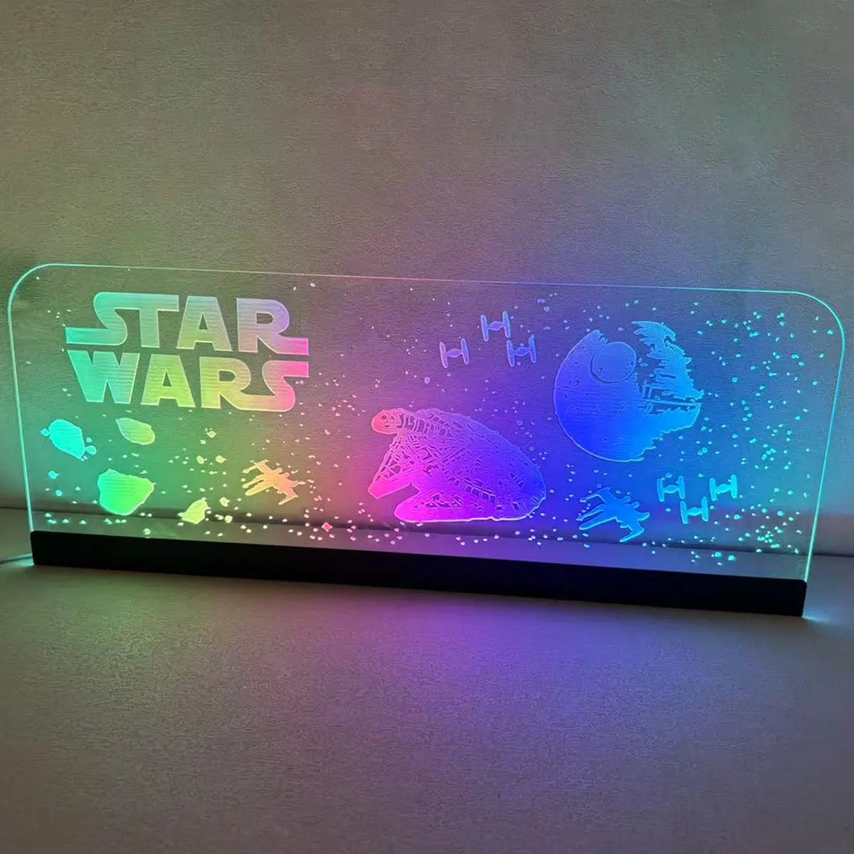 Star Wars Acrylic RGB LED Topper, for Pinball Machine, Pinball Topper FYLZGO Signs