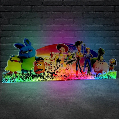 Toy Story 4 Pinball Acrylic LED Topper, for Jersey Jack Pinball Machine, Pinball Topper FYLZGO Signs