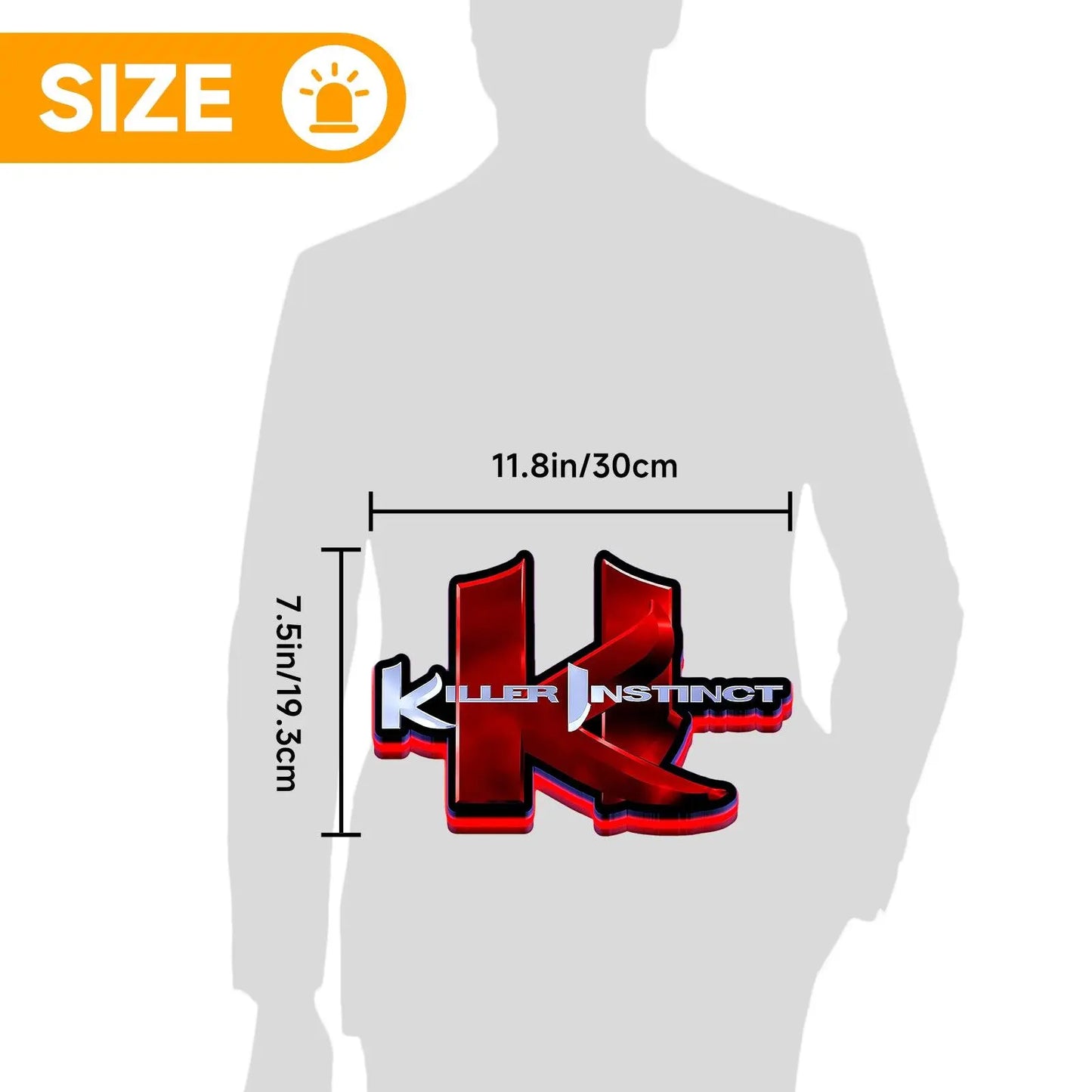Combo Breaker 2K13 Killor Instint 3D Printed LED Lightbox for Gaming Room Decor FYLZGO Signs