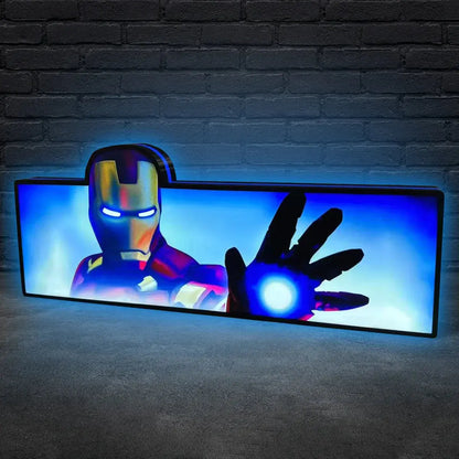 Iron Man topper, Pinball Topper LED Lightbox,  3D Printed Lightbox Rock Your Game FYLZGO Signs