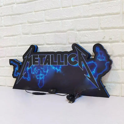 The Metallica Pinball LED Lightbox, The Metallica Pinball Topper, USB powered and with Dimming Function, design for Stern Pinball FYLZGO Signs
