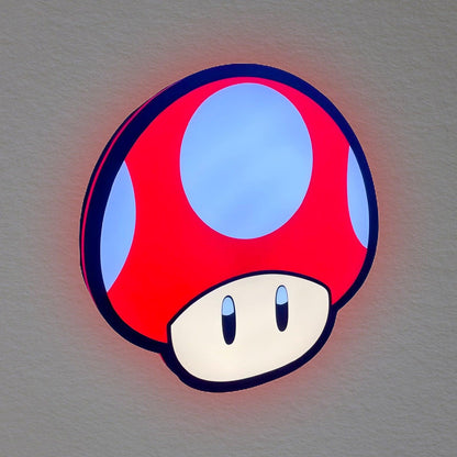 Custom Neon Super Mushroom LED Lightbox SVG Teenager Kids Gift Decor Night Light FYLZGO Signs