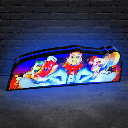 Funhouse 2.0 Pinball Topper LED Lightbox, 3D Printed Lightbox Rock Your Game FYLZGO Signs