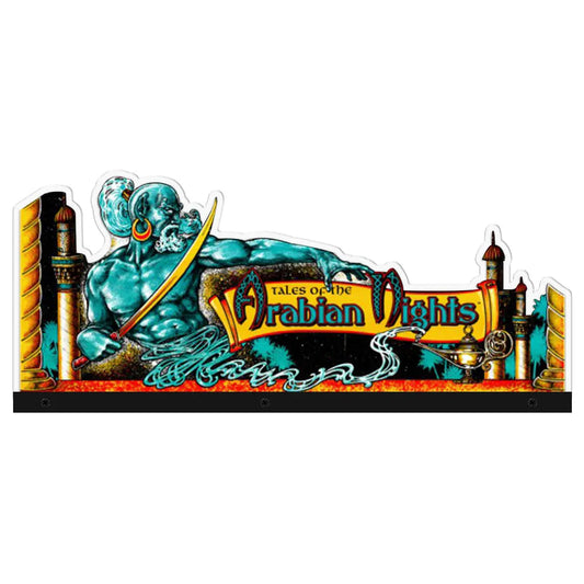 Tales of the Arabian Nights PinCup 3D Acrylic RGB LED Topper, For Pinball Game Room Decor, Mans Cave Decor FYLZGO Signs