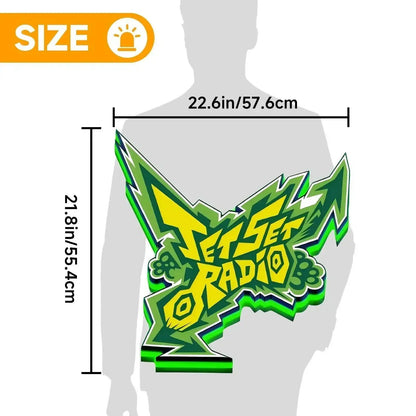 JSR Jet Set Radio 3D Printed LED Lightbox FYLZGO Signs