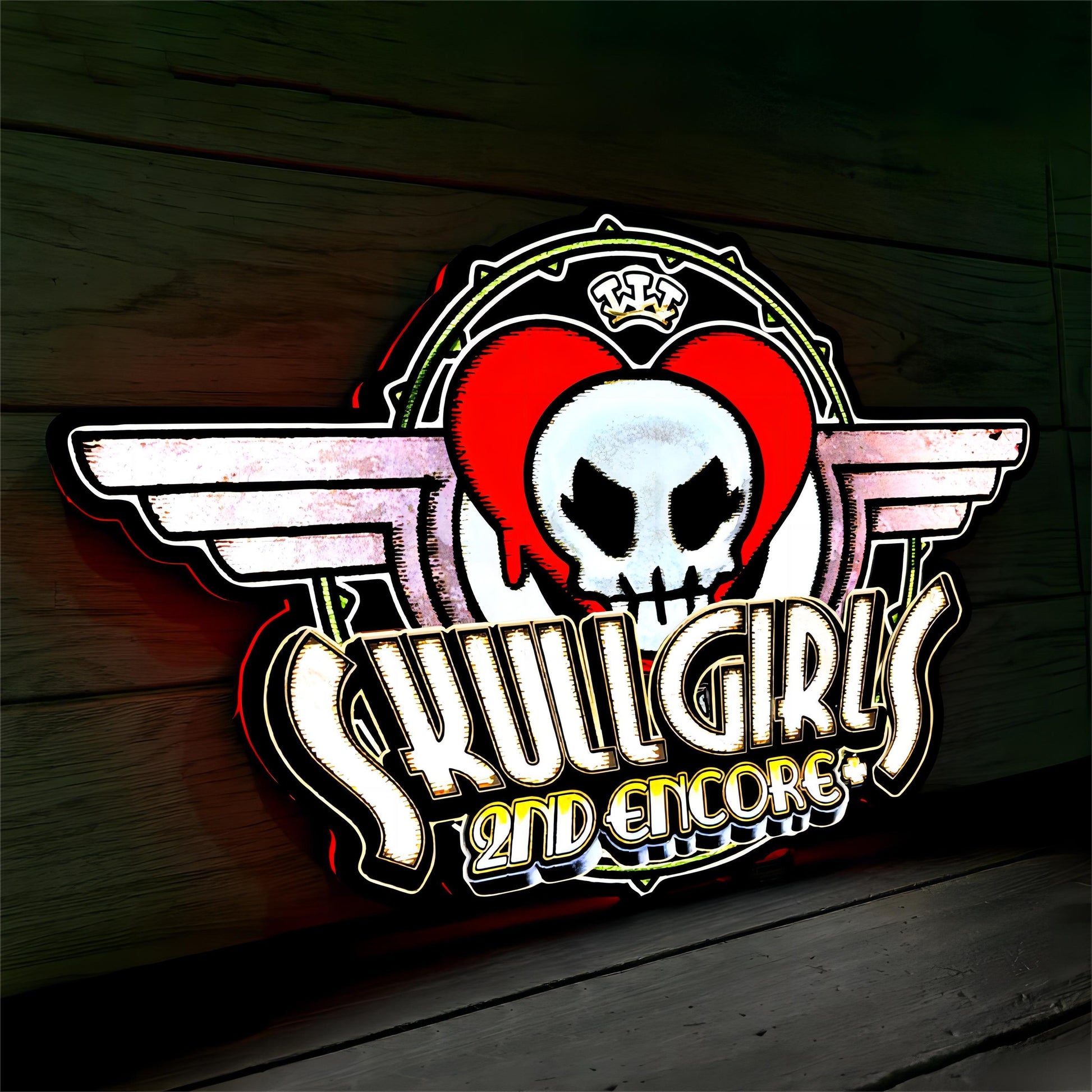 Skullgirls 2nd Encore Game Logo Lightbox LED Sign Custom for Decor FYLZGO Signs