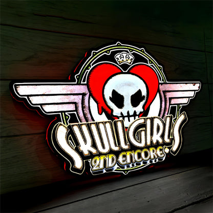 Skullgirls 2nd Encore Game Logo Lightbox LED Sign Custom for Decor FYLZGO Signs