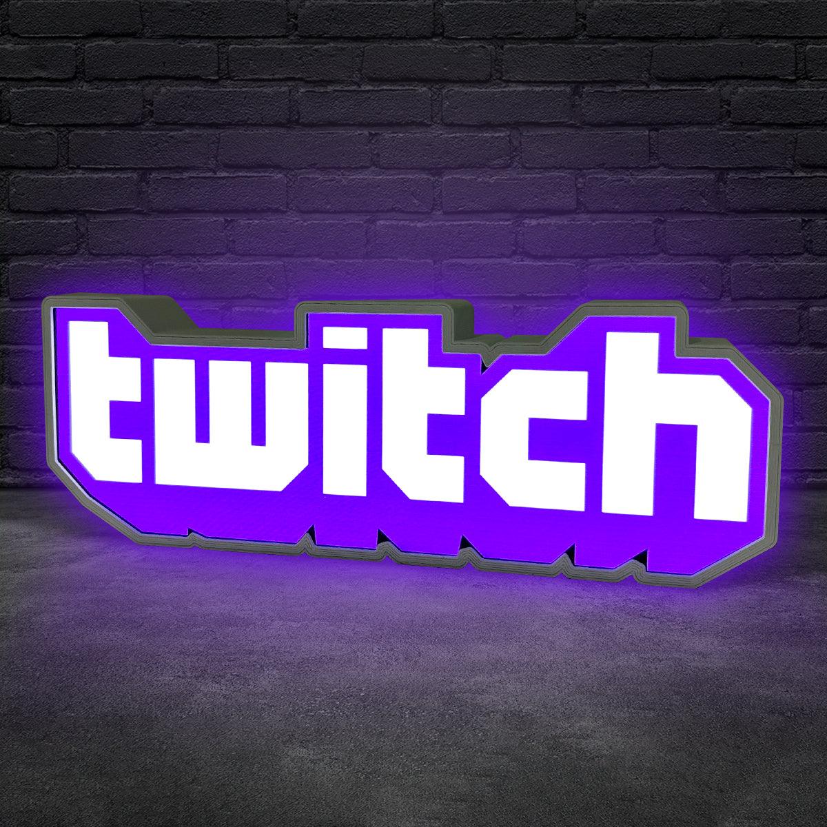 Twitch Logo LED Light Sign Perfect Decor For Gamers and Streamers The Ultimate Gift for Twitch FYLZGO Signs