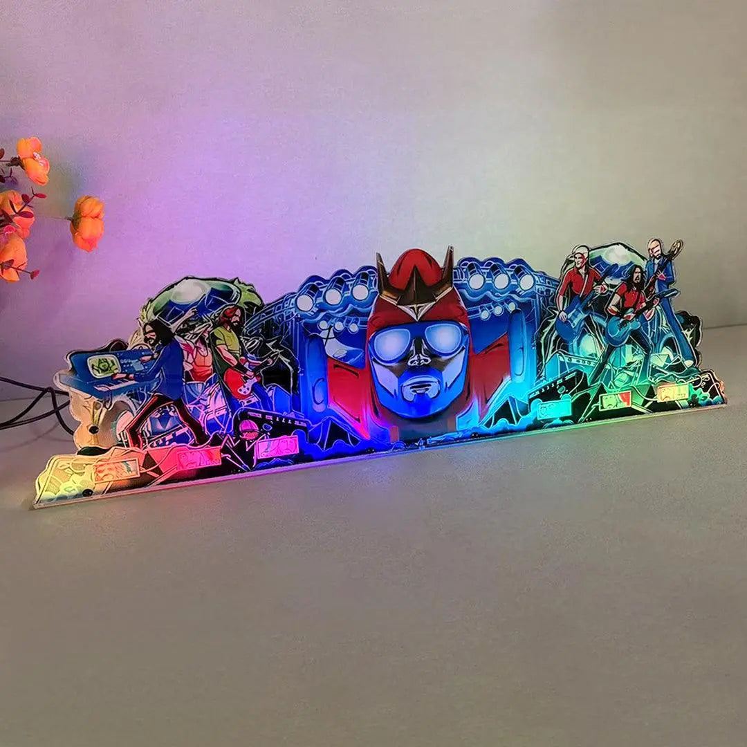Foo Fighters FooBot Pinball Acrylic LED Topper, for Pinball Machine, Pinball Topper FYLZGO Signs