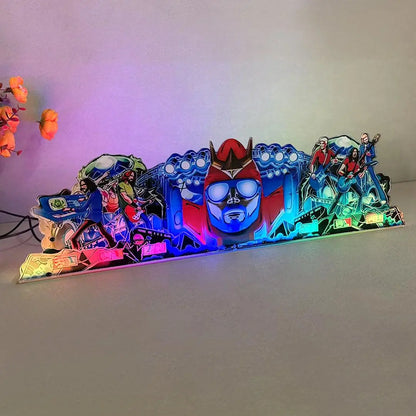 Foo Fighters FooBot Pinball Acrylic LED Topper, for Pinball Machine, Pinball Topper FYLZGO Signs