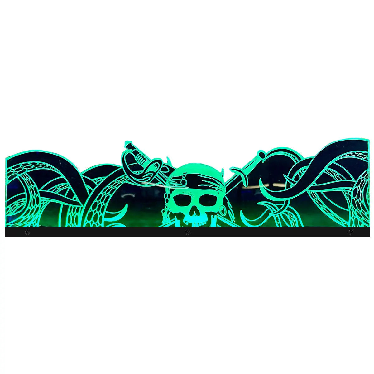Pirates of the Caribbean Acrylic RGB LED Topper, for Jersey Jack Pinball Machine, Pinball Topper FYLZGO Signs