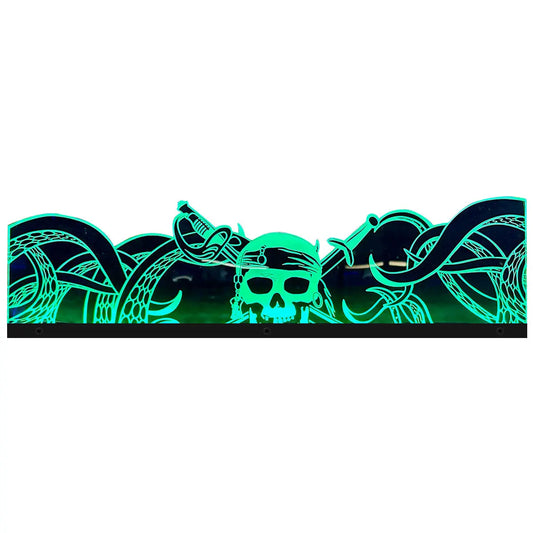 Pirates of the Caribbean Acrylic RGB LED Topper, for Jersey Jack Pinball Machine, Pinball Topper FYLZGO Signs