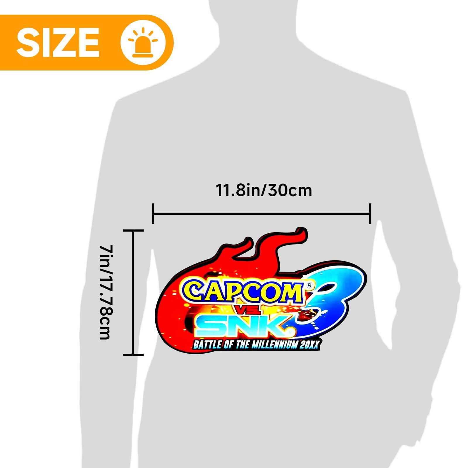 SNK vs. Capcom, Classic Arcade LED Light Box, Classic Fighting Game Arcade Toppers, LED Lightbox Pinball Topper FYLZGO Signs