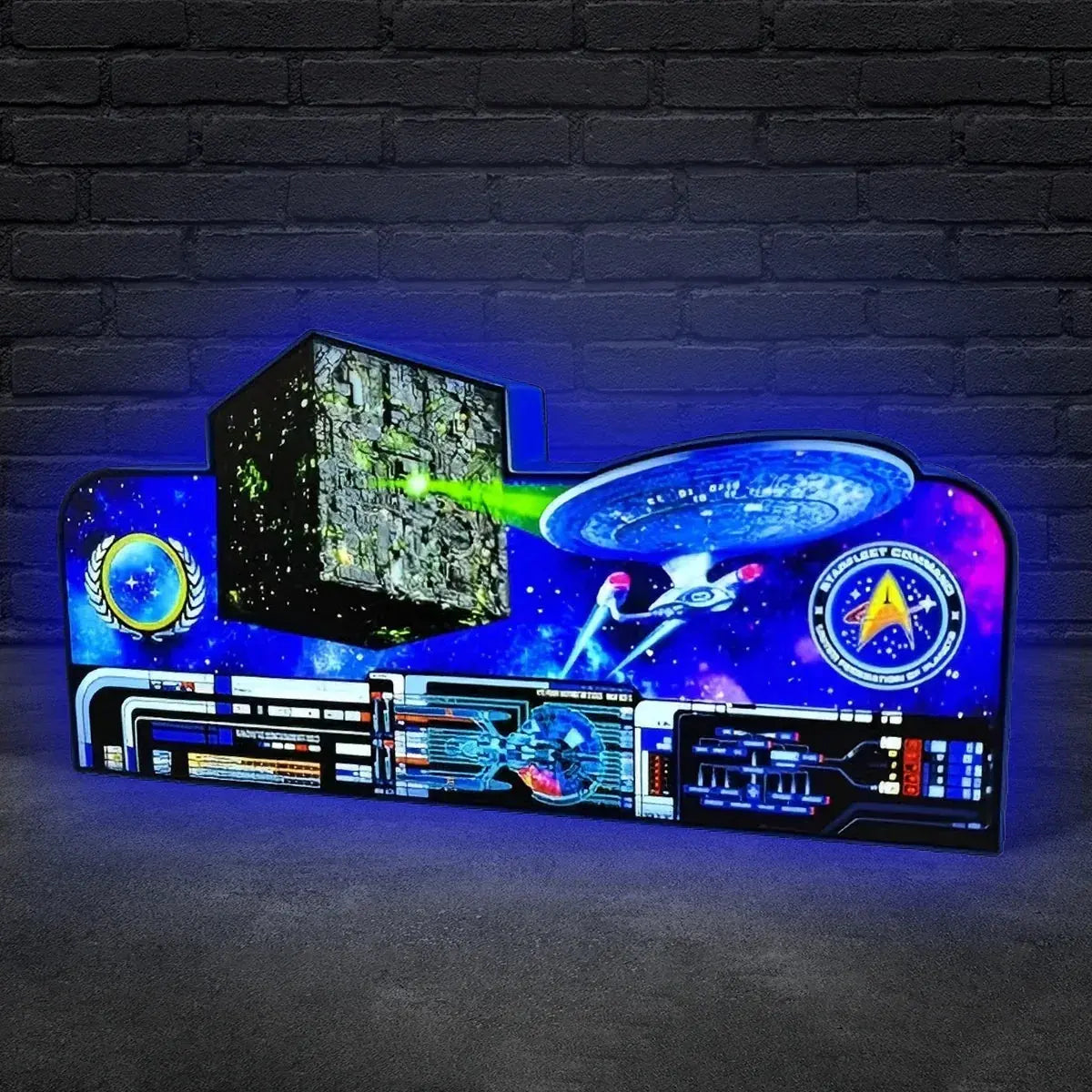Star Trek Pinball Topper  Led Lightbox, USB plug Dimmer, Pinball Arcade Decor, Perfect for Game Room or Pinball Machine FYLZGO Signs