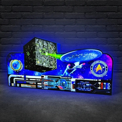 Star Trek Pinball Topper  Led Lightbox, USB plug Dimmer, Pinball Arcade Decor, Perfect for Game Room or Pinball Machine FYLZGO Signs