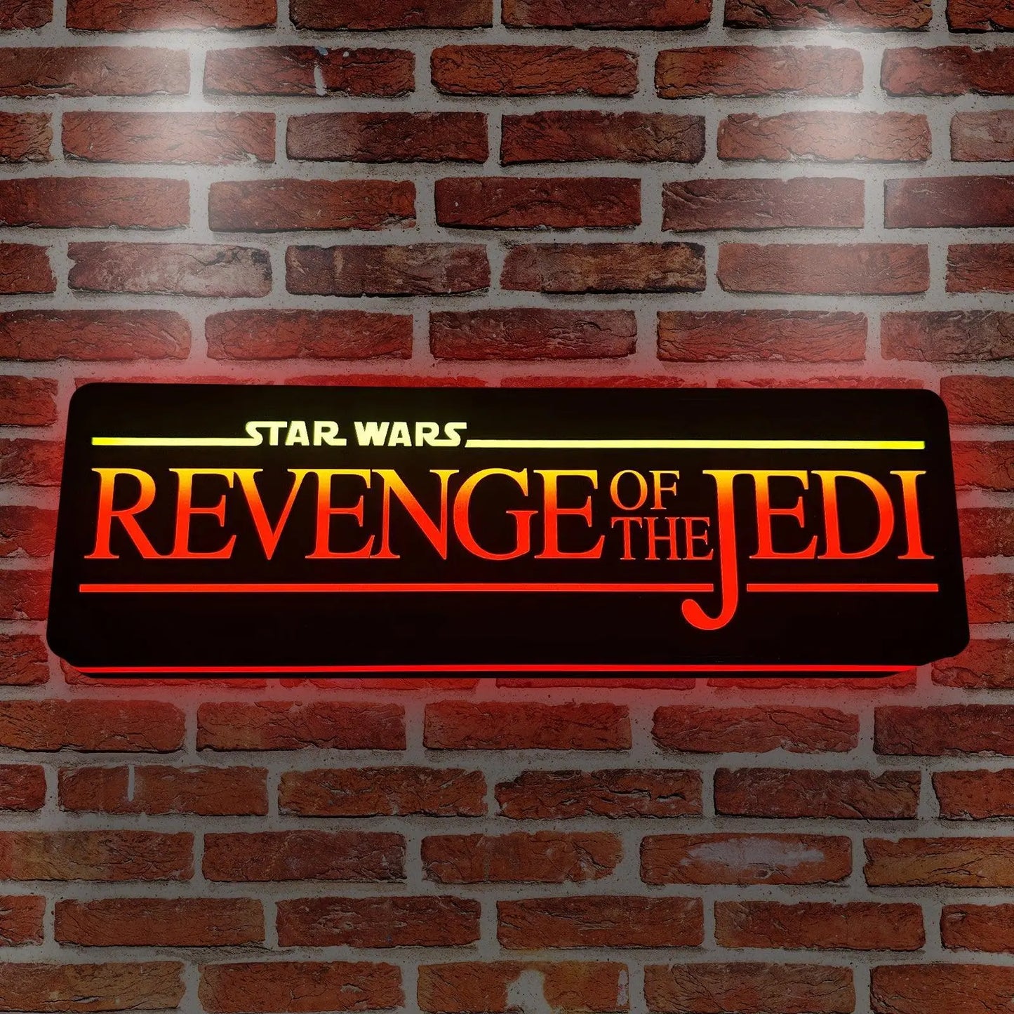 Star Wars Return Of The JEDI 3D Printed Lightbox Handmade,  Star Wars Led Wall Sign, Gift for Star Wars Fans FYLZGO Signs