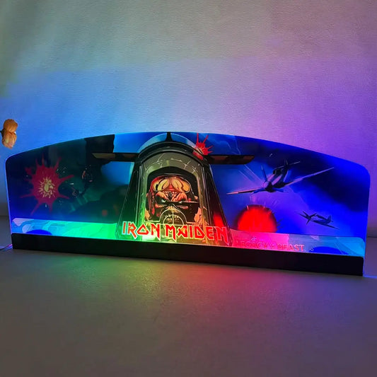 Iron Maiden Pinball Topper 3D Acrylic LED Topper, For  Pinball Mahine, Pinball Topper FYLZGO Signs