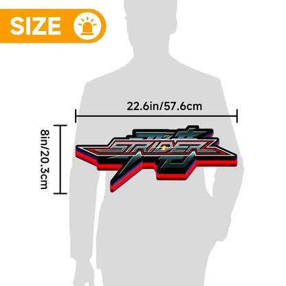 Strider Hiryu 2014 3D Printed LED Lightbox FYLZGO Signs