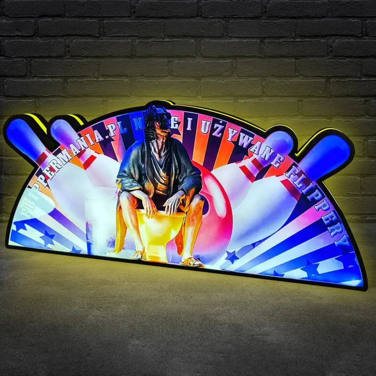 The Big Lebowski Pinball Topper Led lightbox for Pinball Machine, 3D Printed Lightbox USB Powered & Full Dimmable FYLZGO Signs