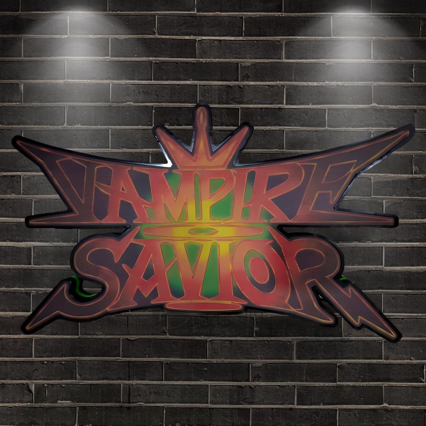 Custom Vampire Savior The Lord of Vampir Logo LED 3D Print Lightbox FYLZGO Signs