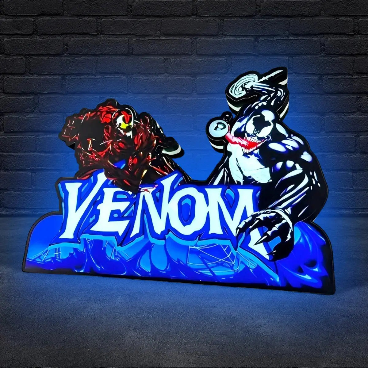 Venom Pinball Topper LED Light Box Fully Darkable USB Powered, Pinball Arcade Decor, Perfect for Game Room or Pinball Machine FYLZGO Signs