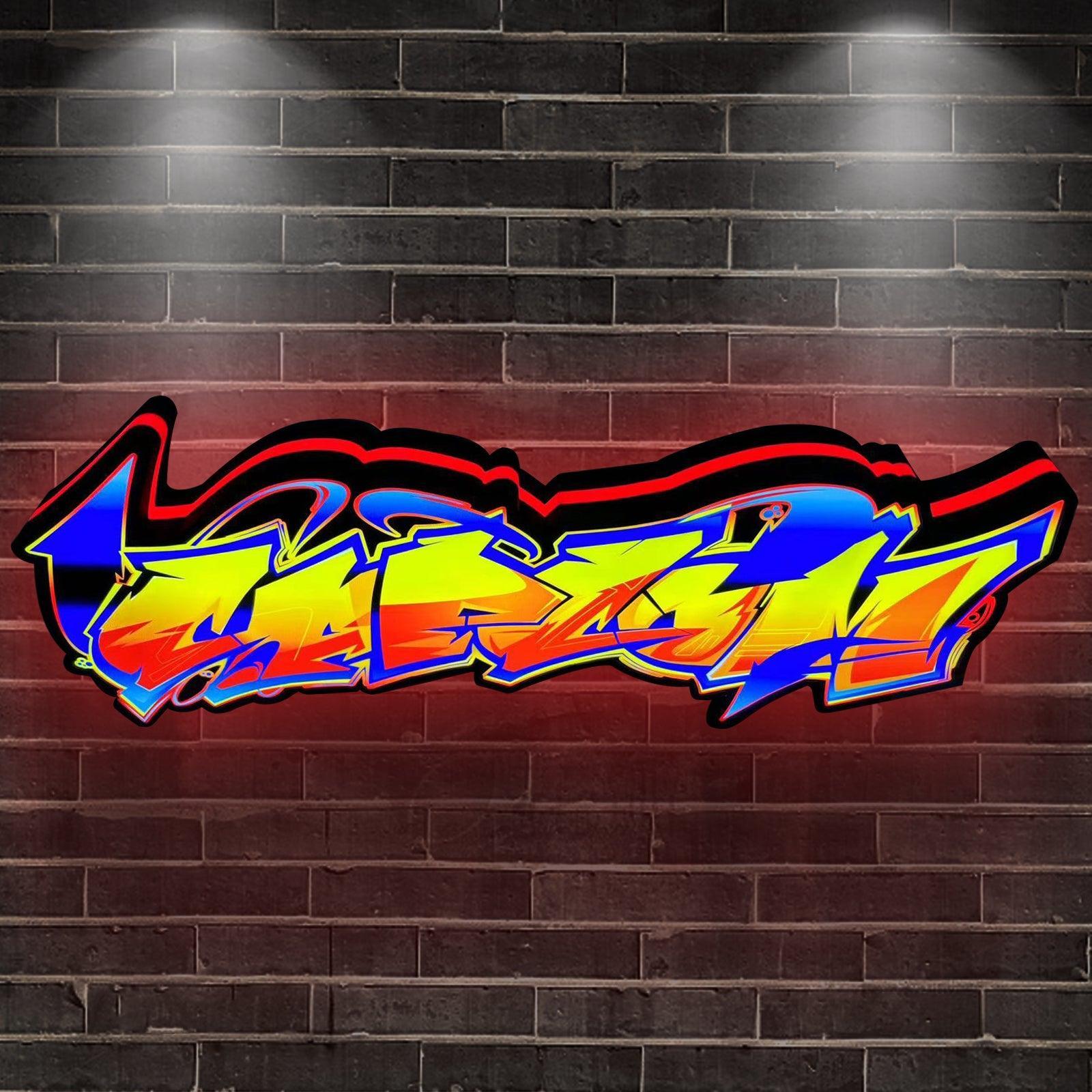 Cap Graffiti Light Sings Club Game Lightbox 3D Printed LED Lightbox FYLZGO Signs