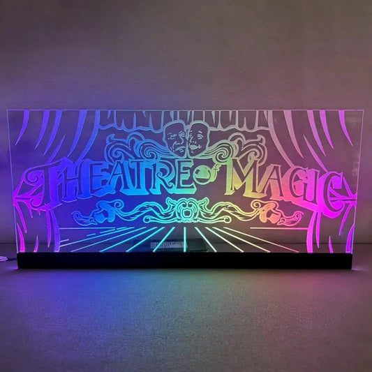 Theatre of Magic pinball topper Acrylic RGB LED Topper, for Pinball Machine, Pinball Topper FYLZGO Signs