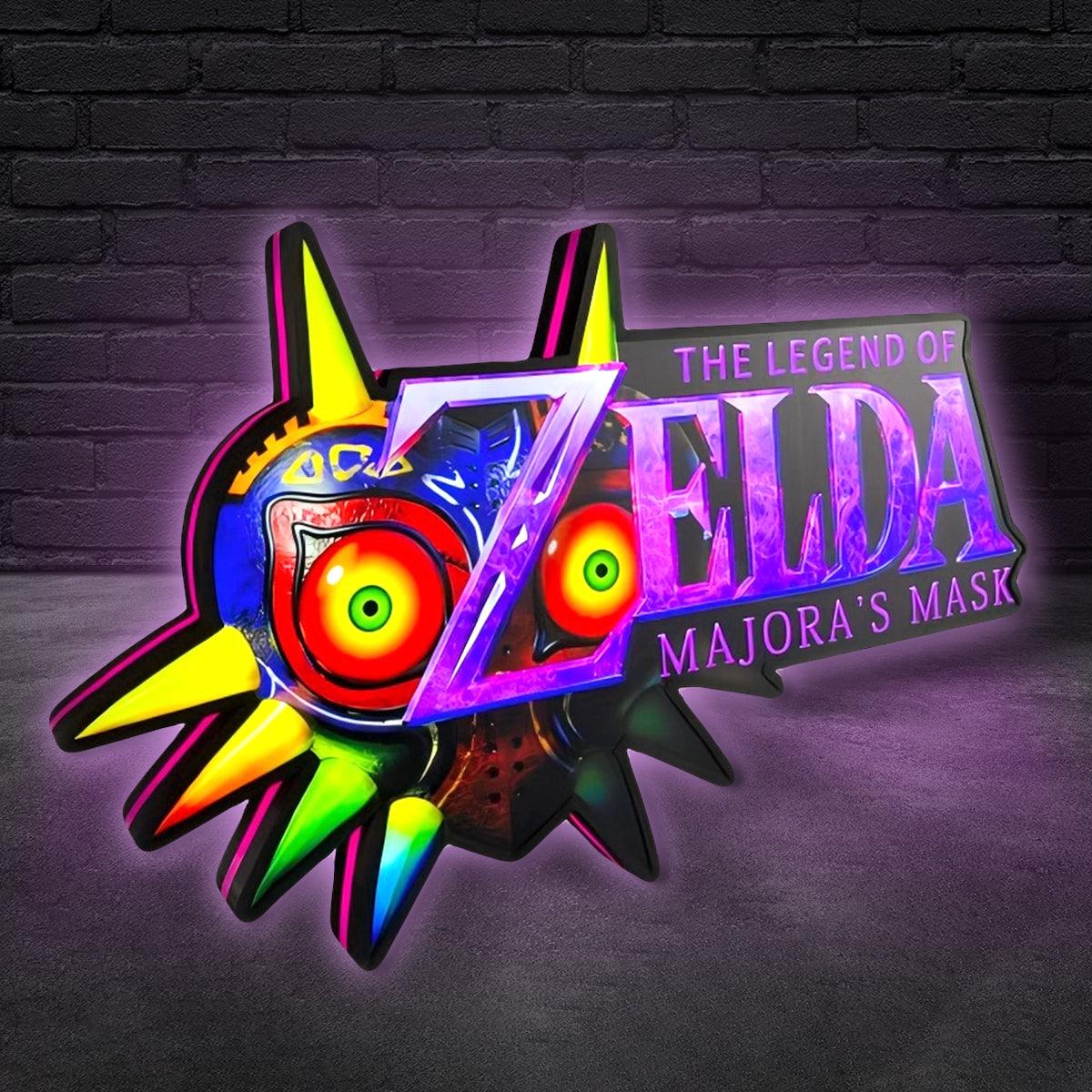 Legend of Zelda Majora's Mask Logo LED Light Box Unique Game Decor, Zelda LED Light Box FYLZGO Signs