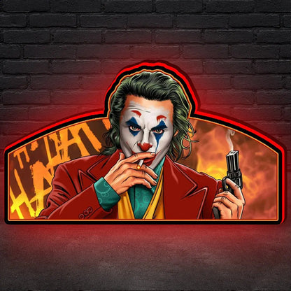Joker Poker Pinball Topper, 3D Printed Lightbox Powered by USB Band Dimm Wall Art Decor Man's Cave FYLZGO Signs