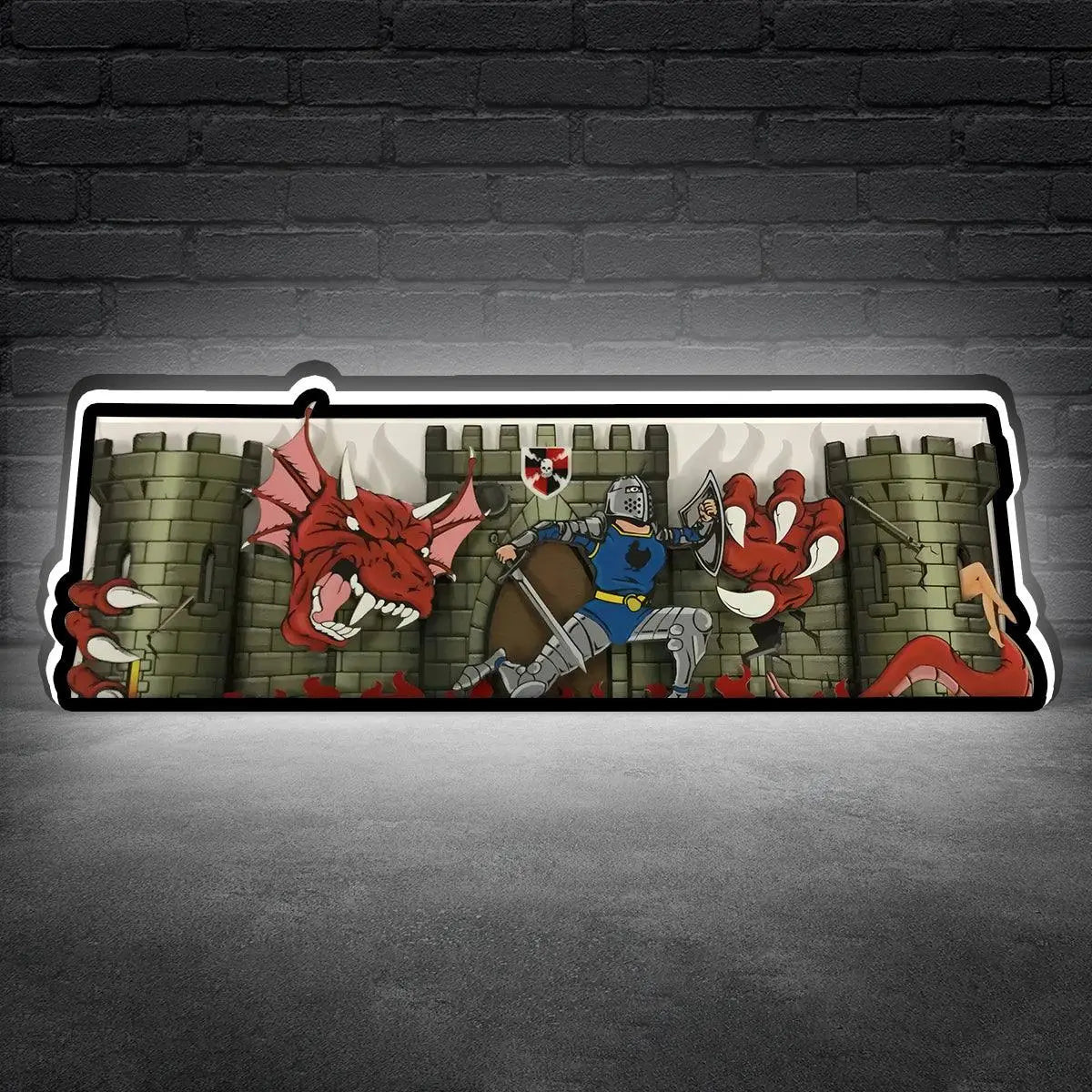 Medieval Madness Remake Pinball Topper LED Lightbox, 3D Printed Lightbox Rock Your Game FYLZGO Signs