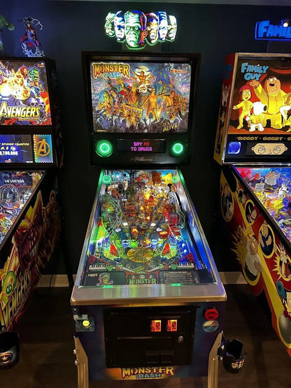 New Custom MONSTER BASH Pinball Machine LED Topper FYLZGO Signs