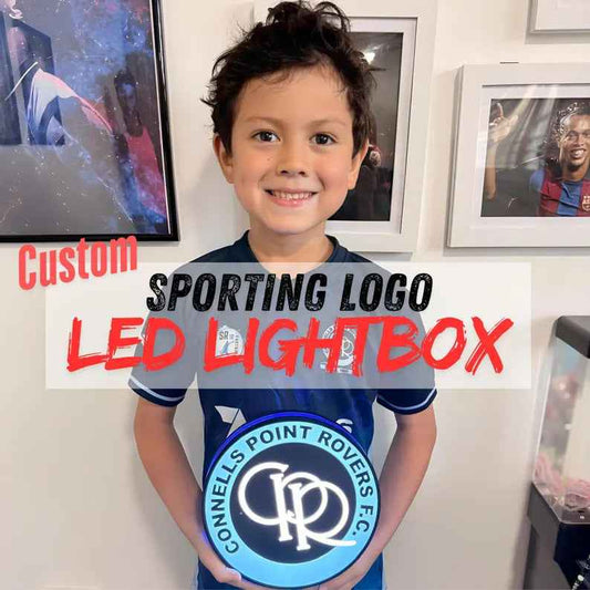 Custom Sporting Logo LED Lightbox: Dimmable USB Powered Sign