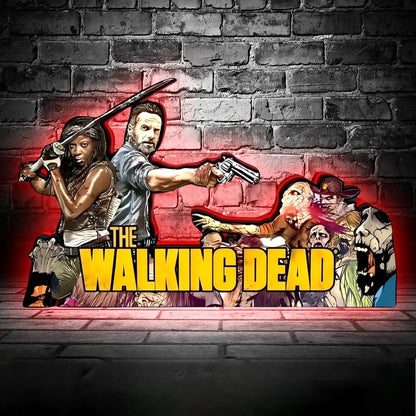 Walking Dead Pinball Topper LED Light Box, for Walking Dead Pinball Arcade Game fans,  Pinball Arcade Decor FYLZGO Signs