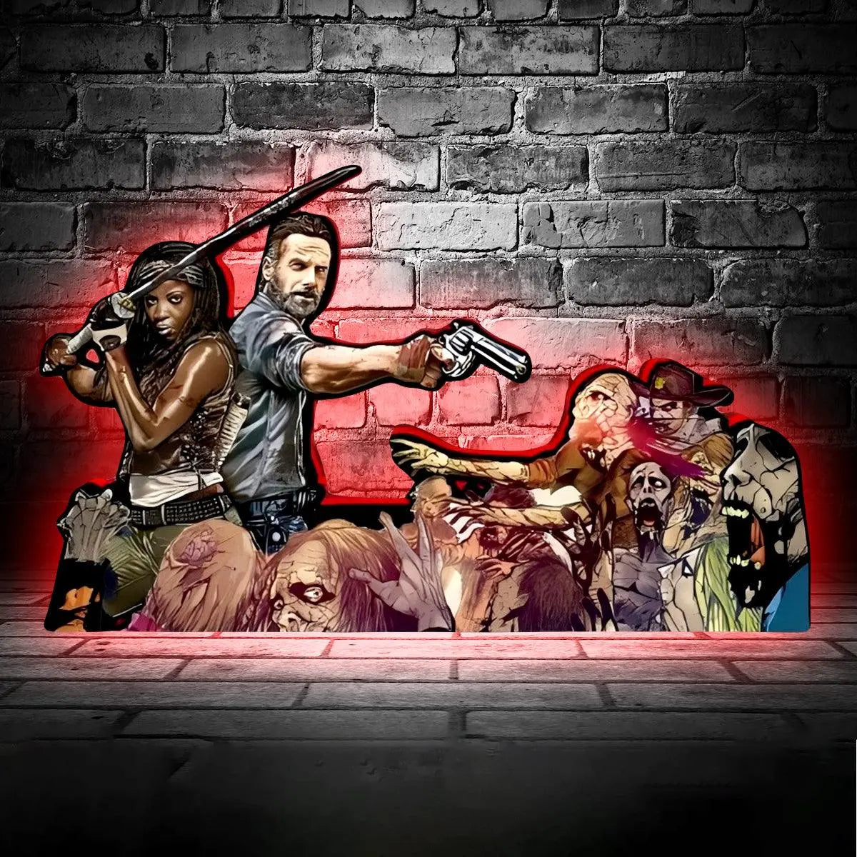 Walking Dead Pinball Topper LED Light Box, for Walking Dead Pinball Arcade Game fans,  Pinball Arcade Decor FYLZGO Signs