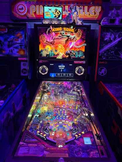 Kingkong The Eighth Wonder 3D Acrylic LED Topper, for Stern Pinball Machine, Pinball Topper NEOUNIK Signs