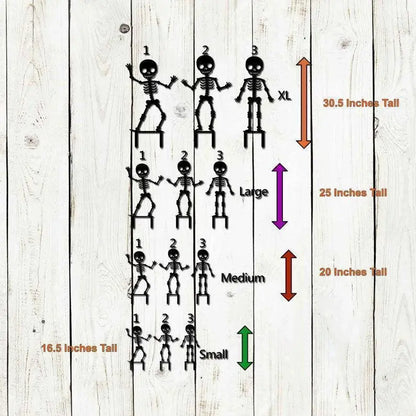 Skeleton Metal Yard Stakes, Halloween Decor, Halloween Yard Decoration, Halloween Yard Decor FYLZGO Signs