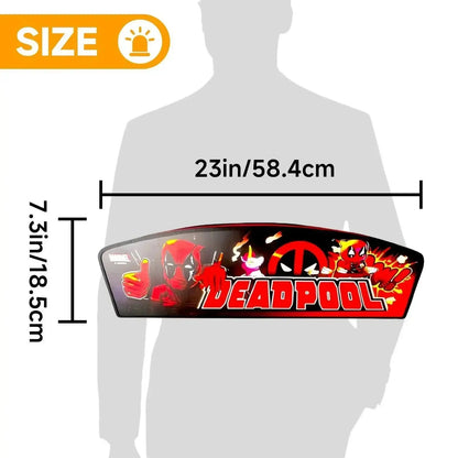 New Arrival Deadpool Pinball LED Lightbox, Deadpool Pinball Topper, Dimmable, and USB powered FYLZGO Signs
