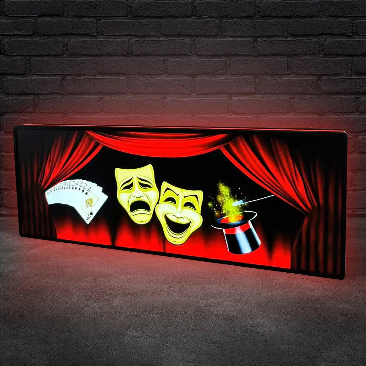 Theatre of Magic Pinball Topper LED Lightbox,  3D Printed Lightbox Rock Your Game FYLZGO Signs