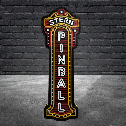 Stern Pinball Logo 3D Printed LED Lightbox Game Lightbox Logo 3D LED Light Box Retro Mega Drive Logo LED Lightbox Arcade Games Lightbox FYLZGO Signs